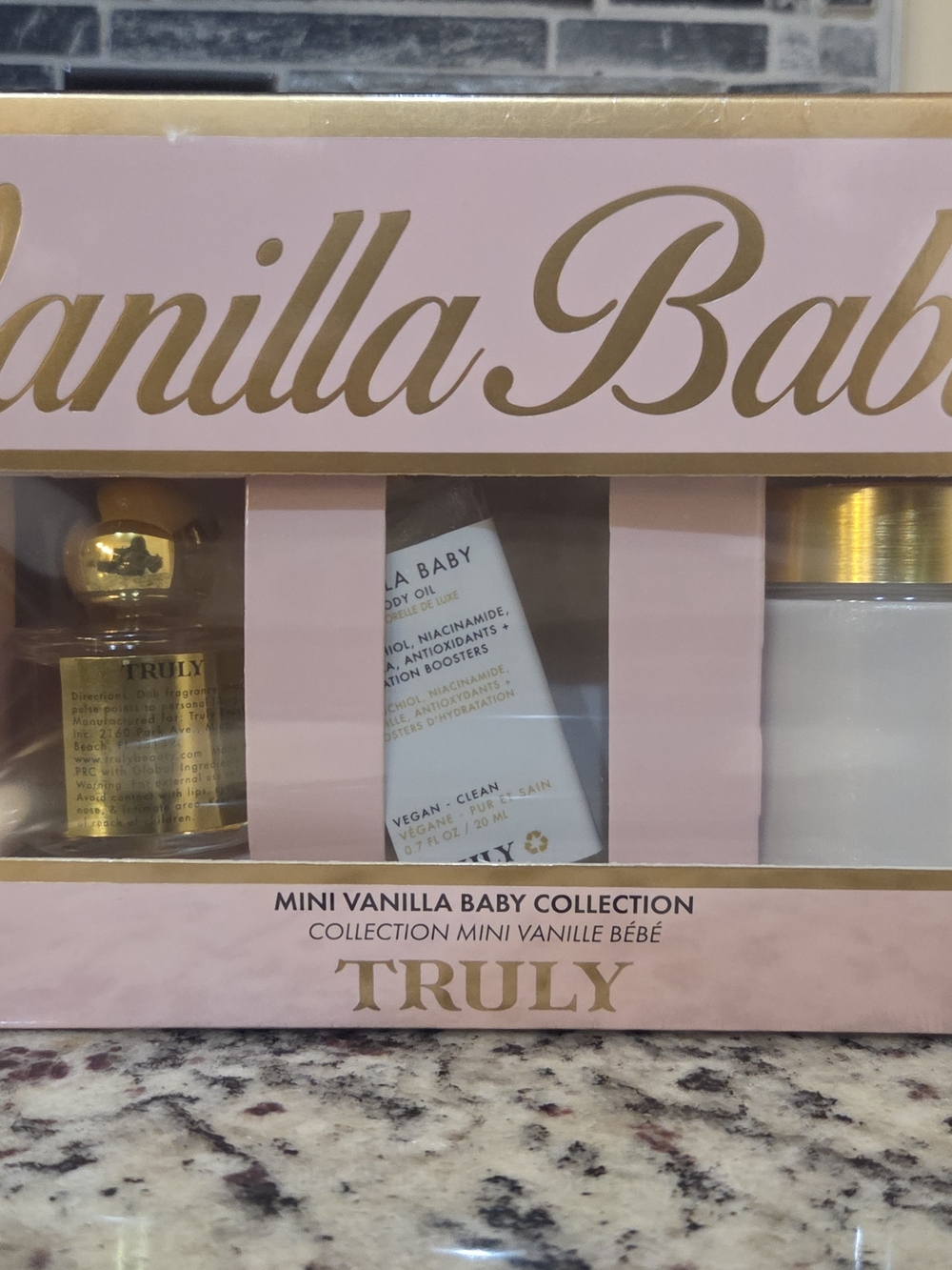 Truly Vanilla Baby Mini Collection Set – Eau de Parfum, Body Oil & Shimmer Body